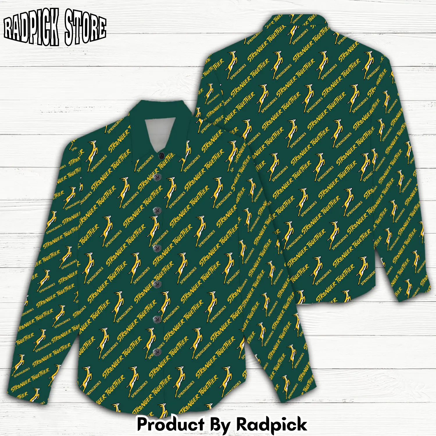 Radpick south africa x rugby world cup 3d linen sh rp662141